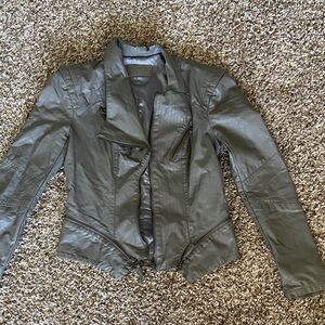 Blank NYC Charcoal Leather Jacket